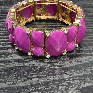Elegant Pink and Gold Women's Bracelet